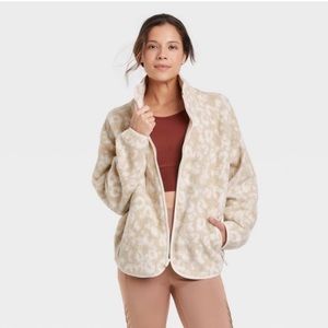 All in Motion Cream Teddy Jacket Plush Faux Fur